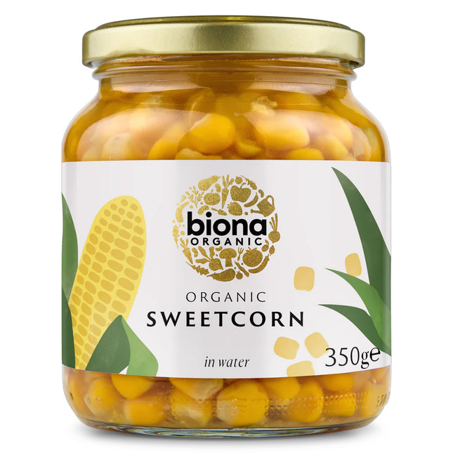 Biona Organic Sweetcorn In Glass Jars 350g
