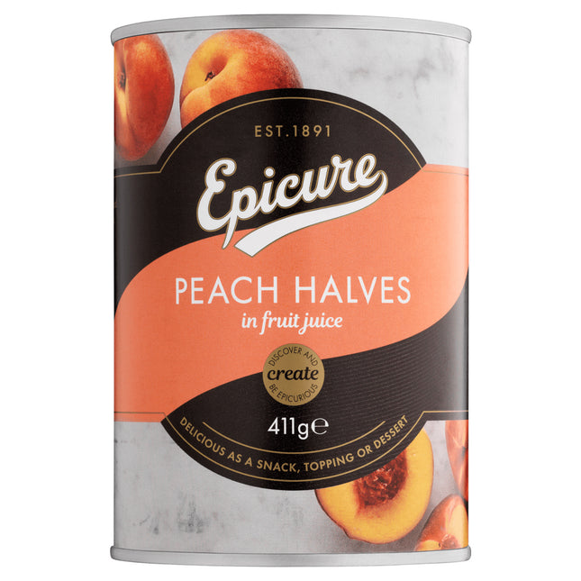 Epicure Peach Halves in Fruit Juice 410G