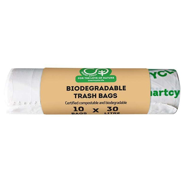Smart Cycle Biodegradable Compostable Bags 30L - 10 Pcs 140G