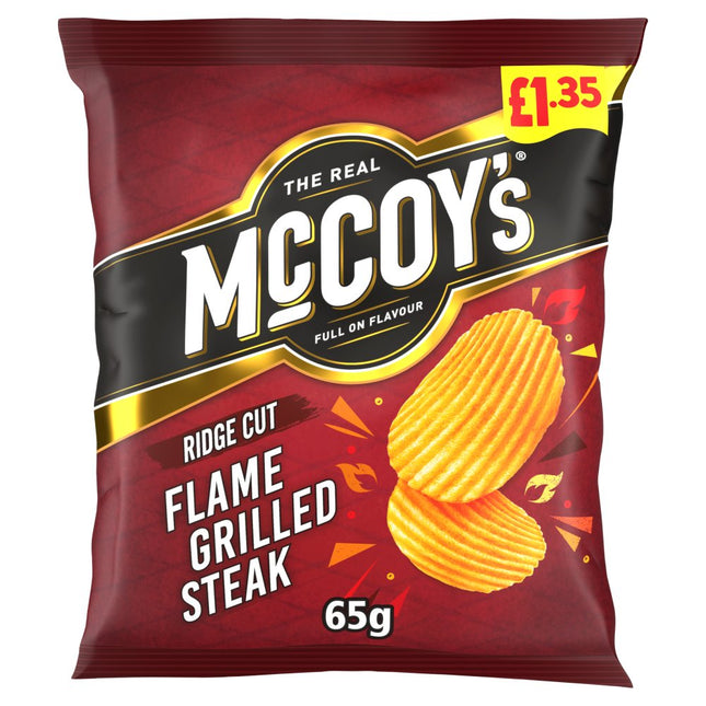 McCoy's Flame Grilled Steak Crisps 65g, £1.35 PMP