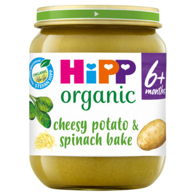 Hipp Organic Cheesy Potato Spinach Bake Baby Food Jar 6+ Months 125g - H1