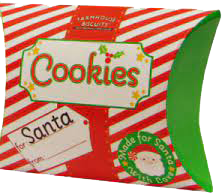 Farmhouse Biscuits Cookies For Santa Milk Choc Chip Hessian Bag 125g