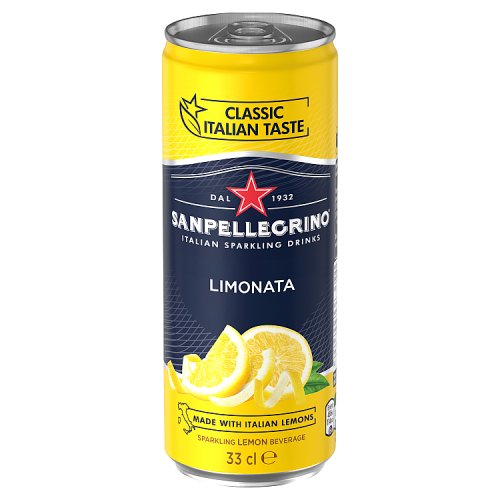 San Pellegrino Italian Sparkling Classic Can Multipack Limonata 33cl x 6