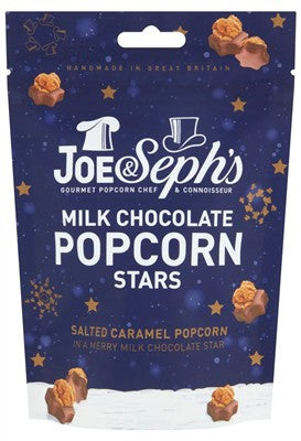 Joe & Seph's Milk Chocolate Popcorn Stars 63g