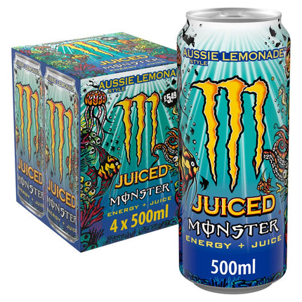 Monster Aussie Lemonade PMP £5.49 4pk 500ml