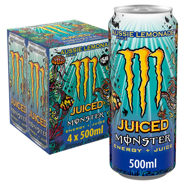 Monster Aussie Lemonade PMP £5.49 4pk 500ml