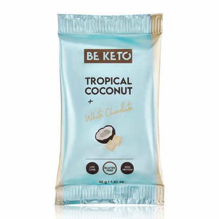 BeKeto Keto Bars Tropical Coconut 40g