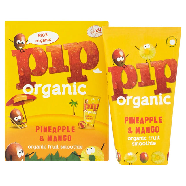 Pip Organic Kids Pineapple & Mango Smoothie 4 x 180ml