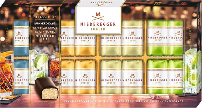 Niederegger Liqueur Assortment Of Marzipan Mini Loaves In Gift Box Gift Box 200g