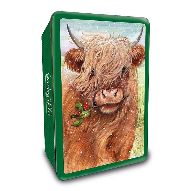 Grandma Wild's Embossed Highland Cow Tin 300g