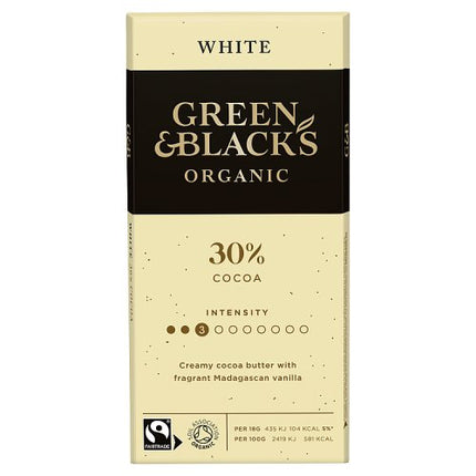 Green & Black's Organic White Chocolate 90g