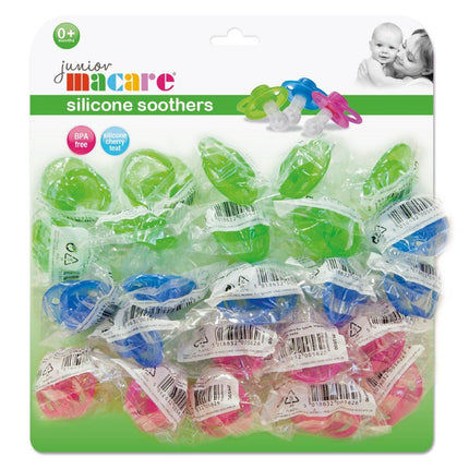 Junior Macare Multicard Soothers (X25 Soothers On A Card Display)