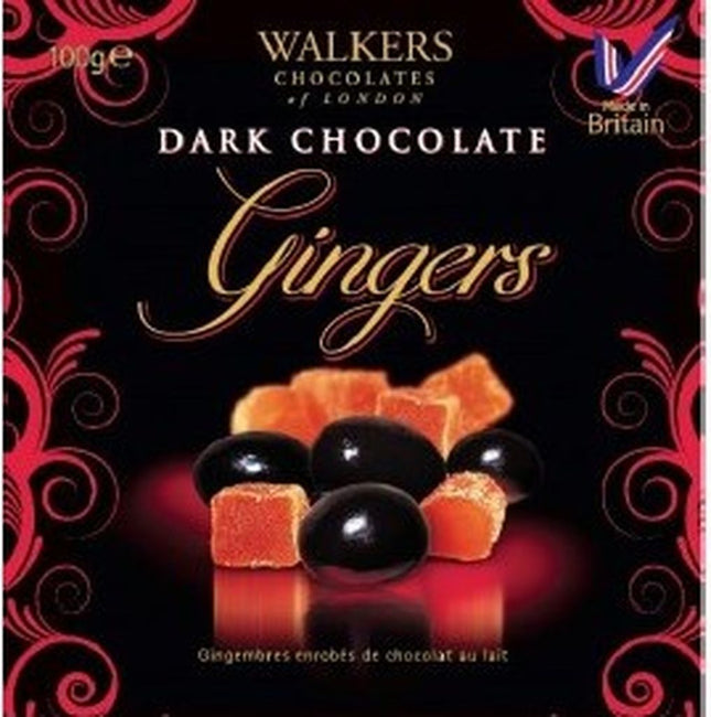 Walkers Chocolate Dark Chocolate Ginger 100g