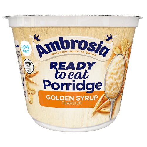 Ambrosia Ready to Eat Golden Syrup Porridge Pots 210g