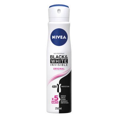 Nivea Female Deo 250ml Black & White Clear