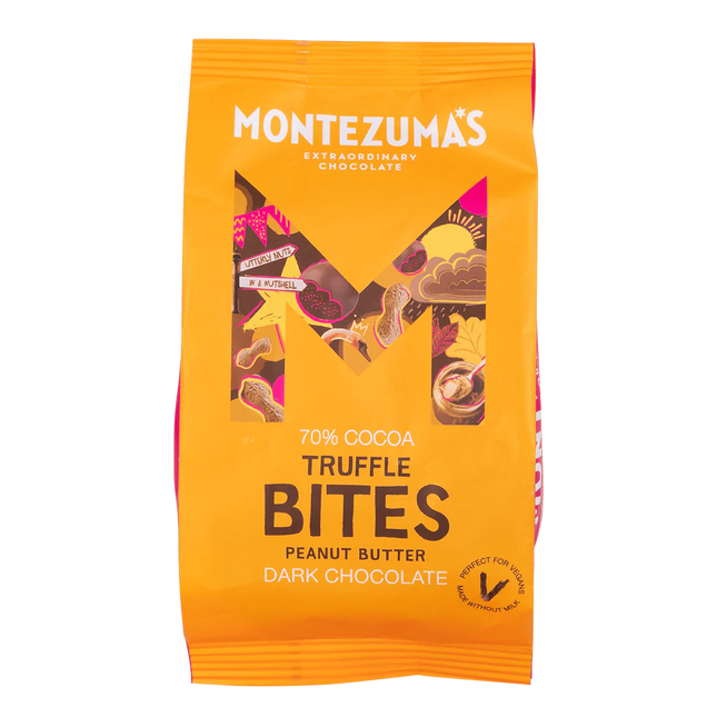 Montezumas Dark Peanut Butter Truffle Bites 120g