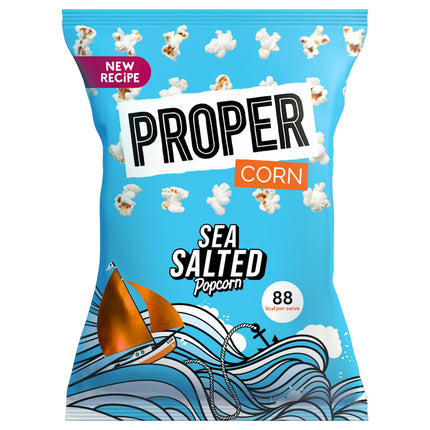Proper Lightly Sea Salted Popcorn, 8 x 70g