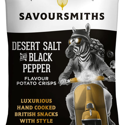 Savoursmiths Desert Salt and Black Pepper Flavour Potato Crisps 150g
