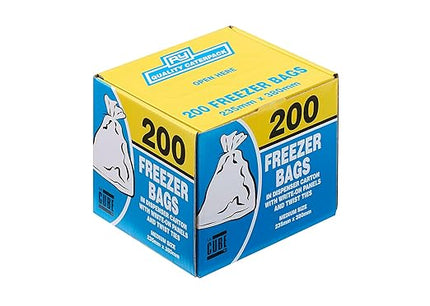 Lecube 9.255 Inches Freezer Bags 200s