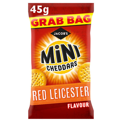 Jacob's Mini Cheddars Red Leicester Flavour Grab Bag 45g