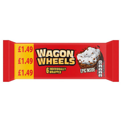 Wagon Wheels 6 Pack PMP £1.49 228g