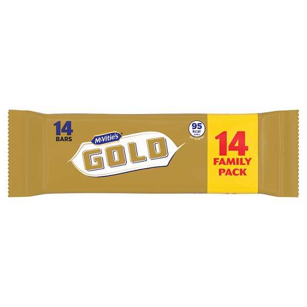 McVitie's Gold Caramel Biscuit Bars 14 Pack, 256g