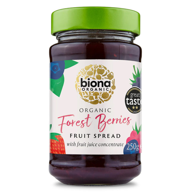Biona Organic Forest Berries Spread (Sweetened With Fruit Juice) 250g