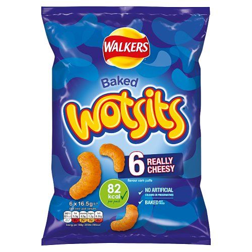 Walkers Wotsits Really Cheesy Multipack 6x16.5g