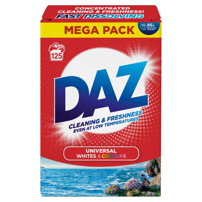 Daz Laundry Powder 125 Wash Whites & Colours