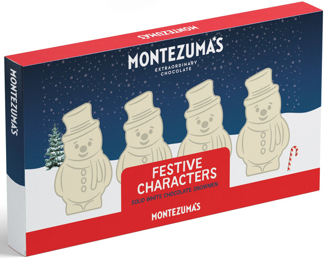 Montezumas White Chocolate Snowmen 60g