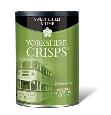 Yorkshire Crisps Sweet Chilli & Lime Drum 95g