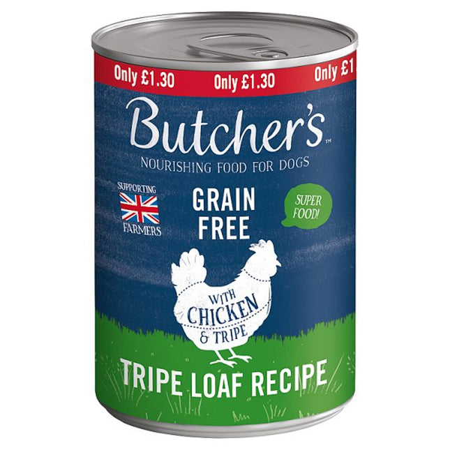 Butcher's Chicken & Tripe Dog Food Tin PM £1.30 400g