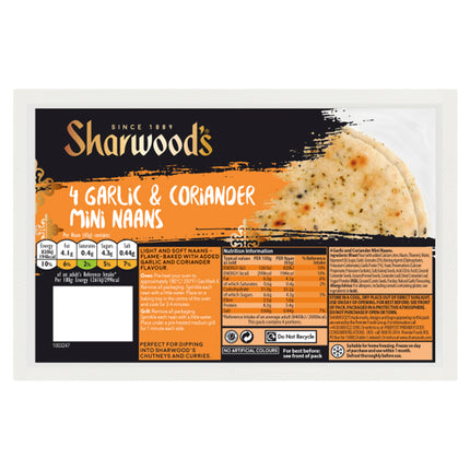 Sharwood's Mini G & c Naan 4 pack