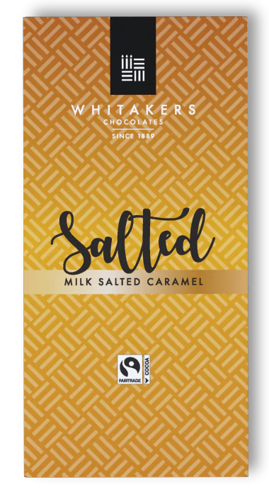 Whitakers Chocolate Whitakers Milk Salted Caramel Chocolate Bar 90g