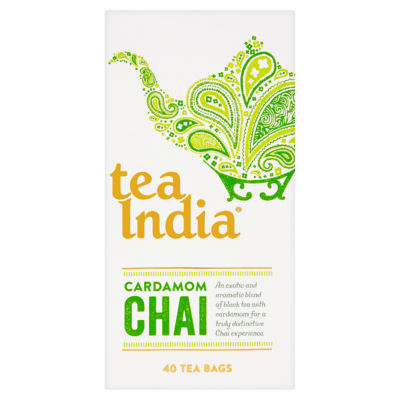 Tea India 4 x 40 Cardamom Chai Teabags