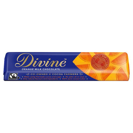 Divine Chocolate Orange Milk Chocolate 35g