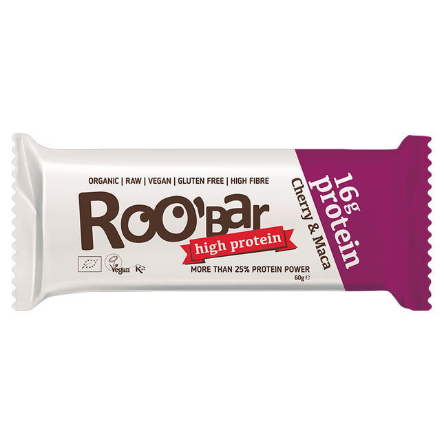 Roobar Cherry And Maca Protein Bar 60g