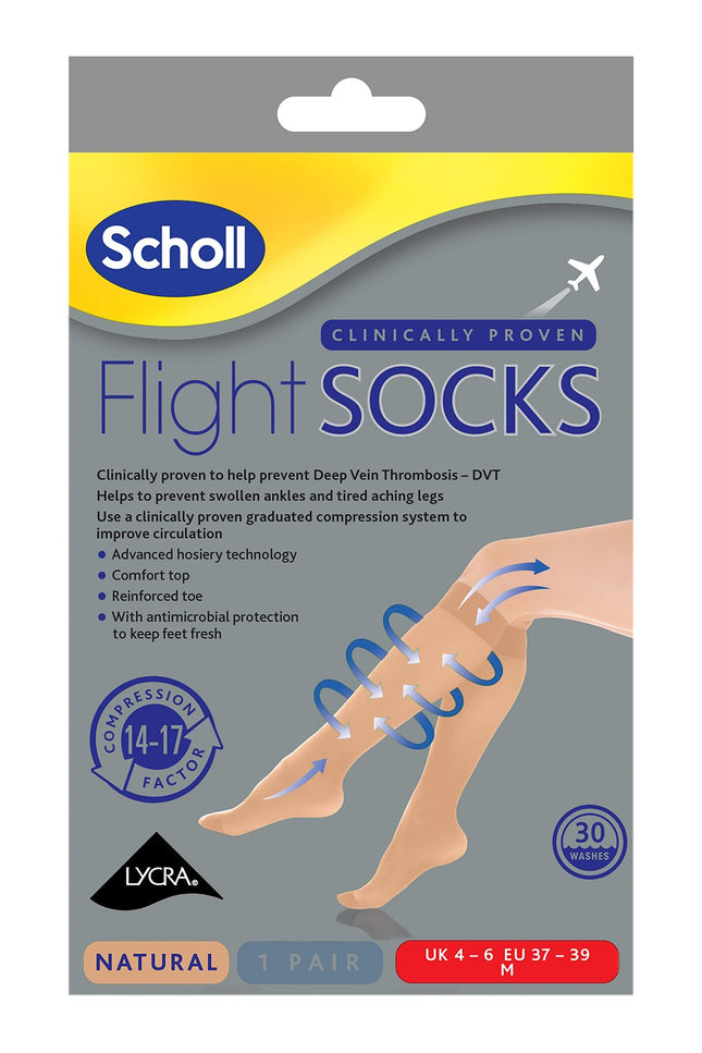 Scholl Flight Socks Sheer Medium