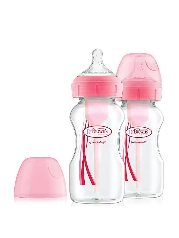 Dr Browns Options + 270Ml Bottle 2 Pack Pink