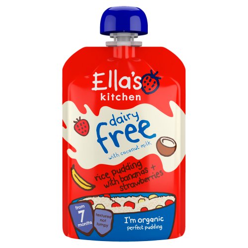 Ella's Kitchen DF Banana/S'berry rice pudding 80g
