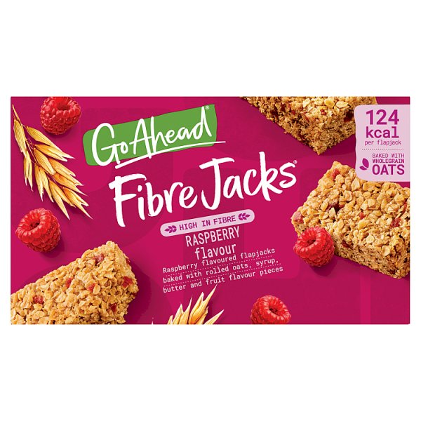 McVitie's Go Ahead Fibre Jacks Raspberry Snack Bars Multipack 118.9g