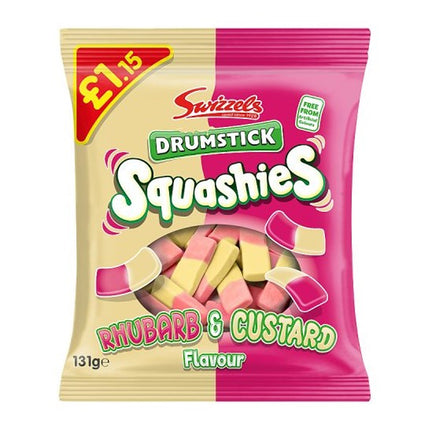 Swizzels Squashies Rhubarb & Custard PMP £1.15 120g