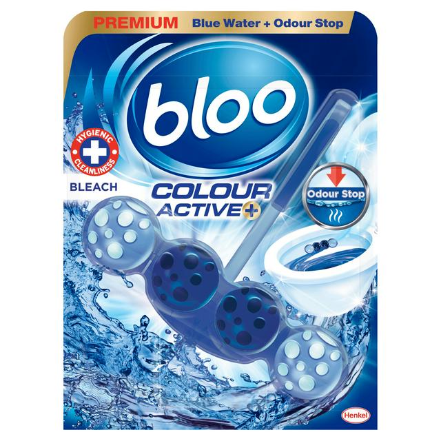 Bloo Colour Active Blue Water Toilet Rim Block Bleach 50g