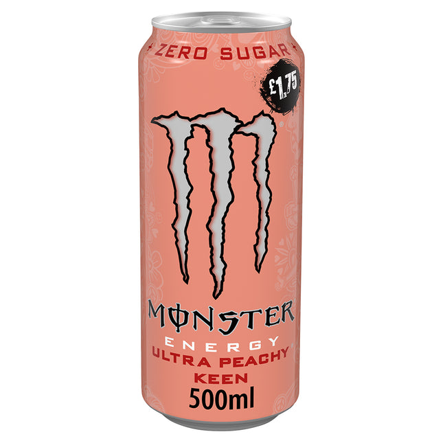 Monster Energy Drink Ultra Peachy Keen PMP £1.75 500ml