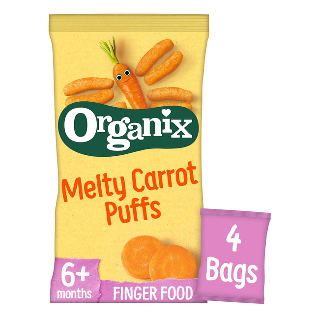Organix Melty Carrot Puffs Multipack 4 x 18g