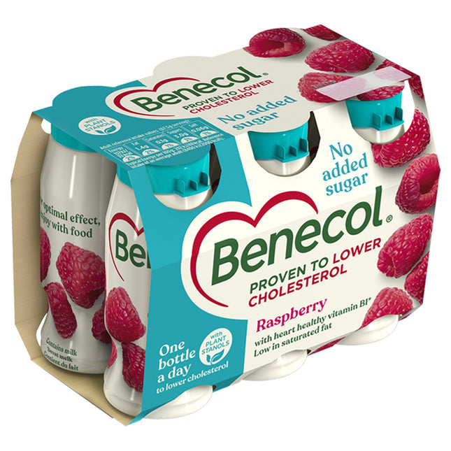 Benecol Raspberry B1 Yogurt Drink 5Pk 5X67.5G