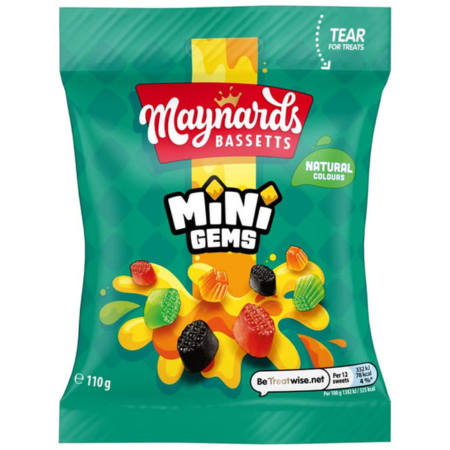 Maynards Bassetts Mini Gems 130g