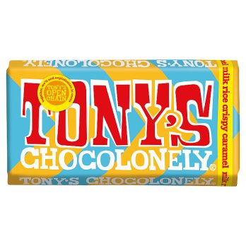 Tony's Chocolonely Milk Choc Caramel Rice Crispy 180g