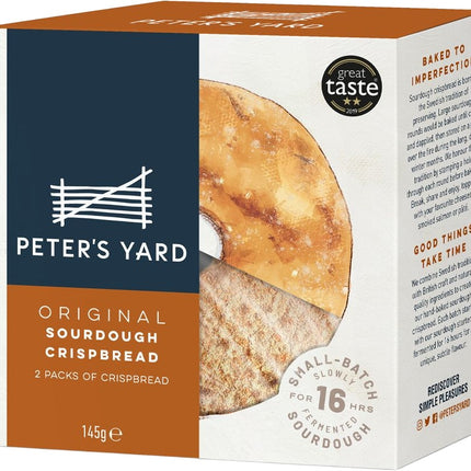 Peter's Yard Original Sourdough Crispbread Medium with hole 145g