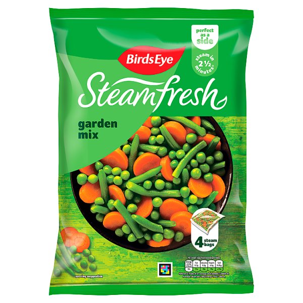 Birds Eye Steam Bags Classic Garden Mix 4Pk 540G